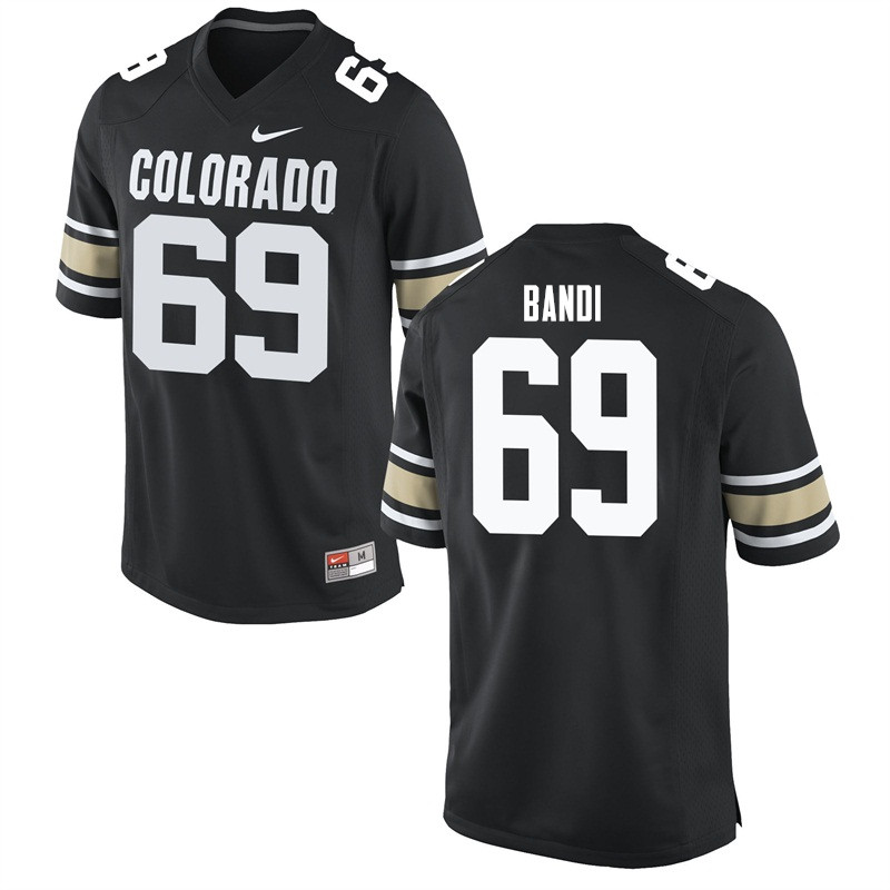Men #69 Mo Bandi Colorado Buffaloes College Football Jerseys Sale-Home Black